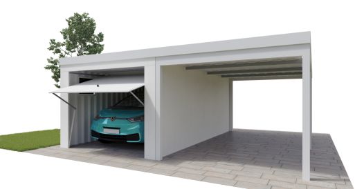 Anbaucarport f&uuml;r Garage jetzt mit Preis berechnen